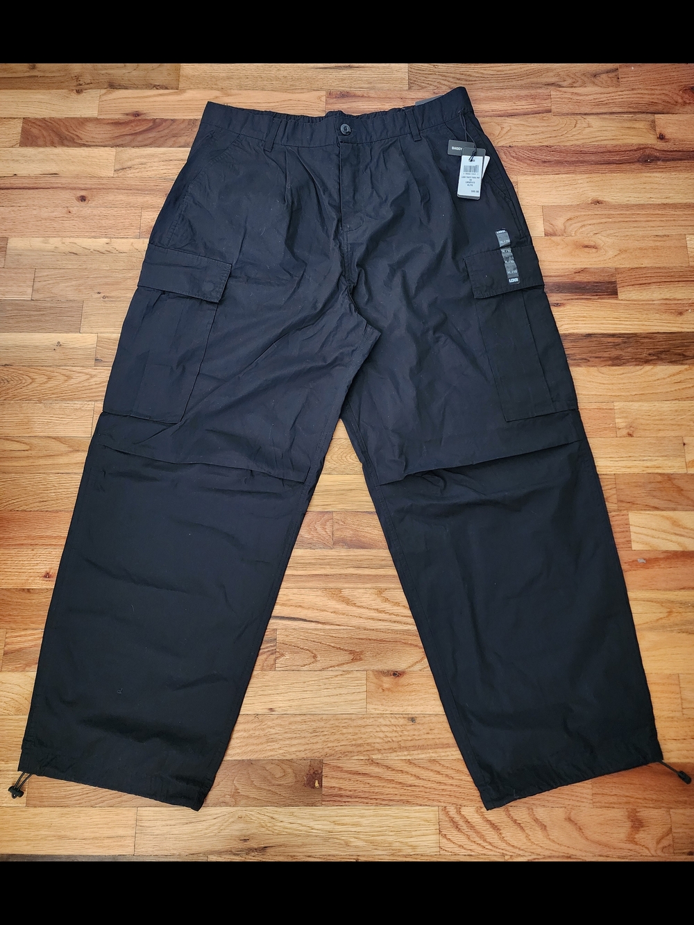 CSG Baggy Men's Black Cargo Pants - Classic Utility Style